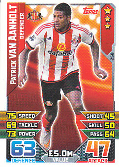 Patrick van Aanholt Sunderland 2015/16 Topps Match Attax #258